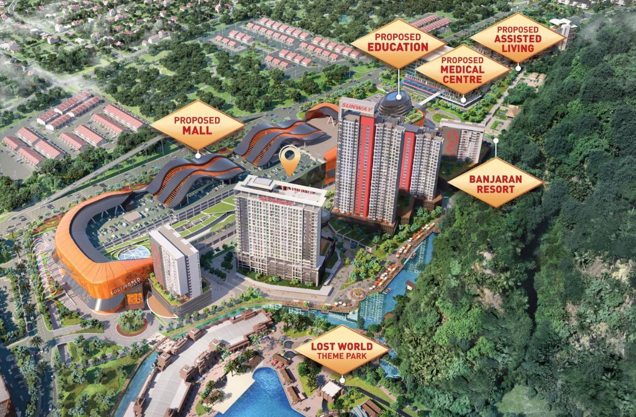 Ipoh Tambun Lost World Sunway Onsen Suites Luna 2R2B 8Paxs Экстерьер фото